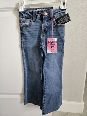 Celebrity Pink Girls Medium Blue Flare Jeans Size 4